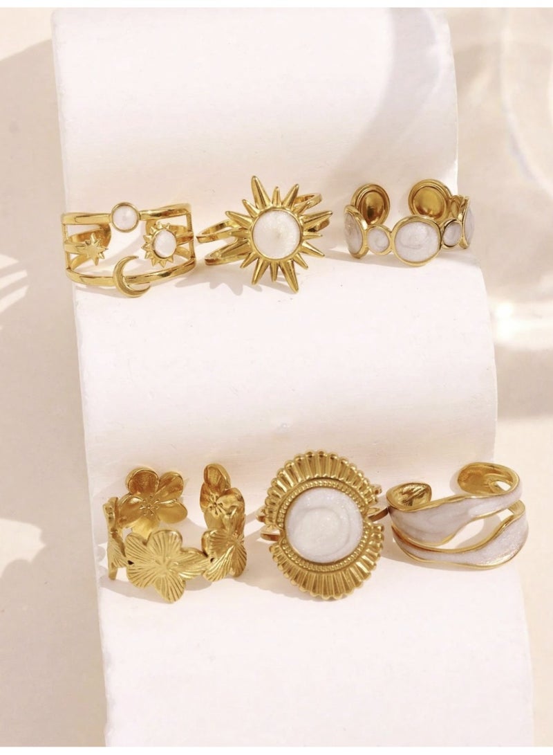veya LUXURY WOMEN’S RING SET – 6 PIECES - Image 4